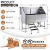 AMERLIFE Stainless Steel Dog Washing Station with Steps, Faucet, Sprayer, Soap Box (Right) - 2 of 4
