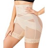NEBILITY Shapewear Tummy Control Body Shaper High Waisted Butt Lifting Panties Shapewear Shorts Thigh Slimmer - 2 of 4