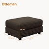 XINGHANZHENXUAN Plush Corduroy Ottoman, Multi-Functional Footstool for Living Room & Office - 3 of 4