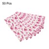 Unique Bargains Paper Gift Bag Pack Pink Flower Storage Bag for Party Favor - 3 of 4