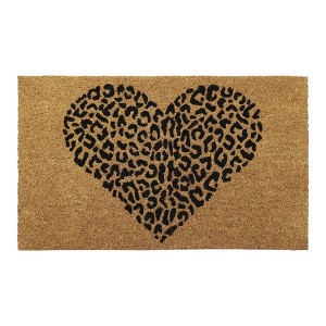 Evideco French Home Goods Sheltered Coir Doormat 30x18 Inch - 1 of 4