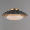 Maxim Lighting Primrose 1 - Light Flush Mount in  Dark Grey/Gold Leaf - 2 of 4