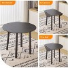 VINGLI 35" Solid Wood Folding Dining Table,  Expandable Folding Round Table for Home, Brown. - 4 of 4