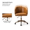 Eugene Mid-century Modern Ergonomic Office Chair with High-quality and Easy to Clean Vegan Leather | ARTFUL LIVING DESIGN-CAMEL - 4 of 4