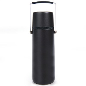Thermos 40 oz Stainless Steel Vacuum Insulated Beverage Bottle - Espresso Black - 1 of 2