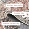 Washable Rug for Living Room  Trellis Rug Non Slip Throw Rugs Vintage Bedroom Rugs Low Pile Non Shedding - 3 of 4