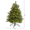 Nearly Natural 4-ft North Carolina Fir Artificial Christmas Tree with 250 Clear Lights and 1003 Bendable Branches - image 2 of 4