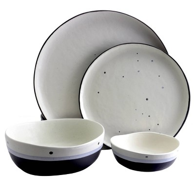 Gibson Home 16pc Stoneware Rhinebeck Dinnerware Set