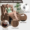 Rocking Recliner Chair with Massage, Nursery Rocker 360° Swivel Glider Lazy Boy Lounge Sofa Seat for Adults with 2 Cup Holders for Living Room - 2 of 4