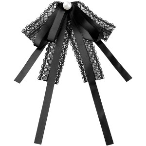 INSPIRE CHIC Women's Lace Fashion Pre-Tied Brooches Neck Tie - 1 of 4