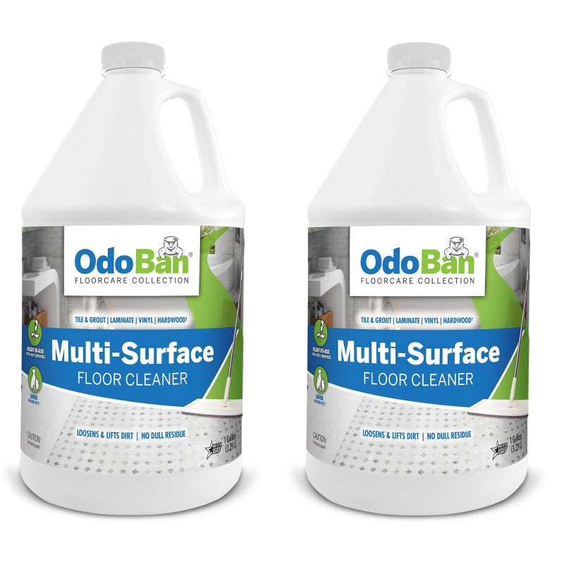 OdoBan Ready-to-Use Multi-Surface Floor Cleaner, Powerful Hydrogen Peroxide Formula, 1 Gallon, 1 of 3
