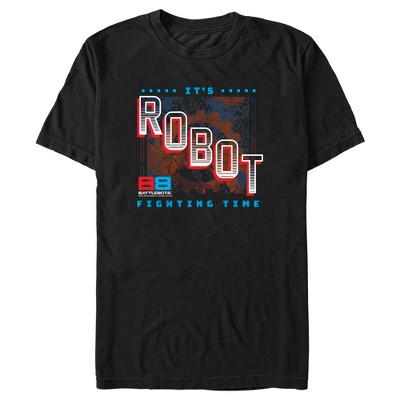 Men's Battlebots It's Robot Fighting Time T-shirt - Black - Small : Target