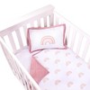 Ely's & Co. Baby Crib Bedding Sets Includes Crib Sheet, Quilted Blanket, Crib Skirt, and Baby Pillowcase 4 Piece Set - 2 of 3