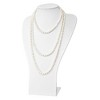 Black Bow Jewelry 9-10mm, White FW Cultured Pearl Endless Strand Necklace, 80 Inch - 2 of 4