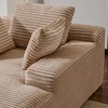 Whisen Modern Corduroy Single Sleeper Sofa & Chaise Lounge Chair & Daybed with Accent Pillows, No Assembly Required - 4 of 4