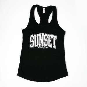 Simply Sage Market Women's Varsity Sunset Chaser Racerback Graphic Tank - 1 of 3