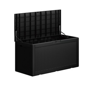 Yardgrace 35/50/90/100 Gallon Deck Box Weather Resistant Storage and Seating Outdoor Deck Box - 1 of 4
