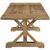 Modway Den Wood Extendable Dining Table Brown : Modern Kitchen Table, Seats 6, Drop Leaf Design - 3 of 4