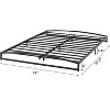 Low Bed Frame Full Size - 6 Inch Heavy Duty Metal Platform, Mattress Foundation, No Box Spring Needed, Noise-Free, Non-Slip, Easy Assembly - 3 of 4