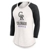 MLB Colorado Rockies Women's White 3/4 Sleeve Fashion T-Shirt - 2 of 3