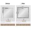 Amanti Art Mirror Makeover Bathroom Mirror Frame Border Kit - Fully Assembled Peel and Stick Frame - Mirror NOT Included - Flair Trim - 4 of 4