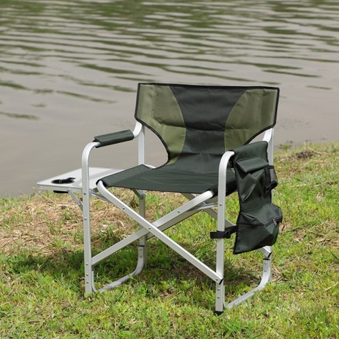 1 Pcs Oversized Camping Chair With Storage Pocket, Side Table ...