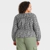 Women's Long Sleeve Peplum Blouse - Universal Thread™ - image 2 of 3