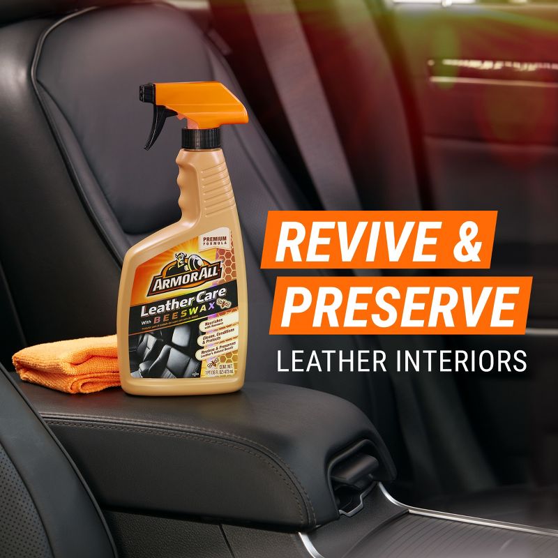 Armor All 16oz Leather Care with Beeswax Automotive Interior Cleaner, 3 of 8