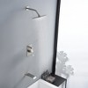 SumerainTub and Shower Faucet Set with Pressure Balance Valve, 8 Inch Shower Head, Brushed Nickel - 3 of 4