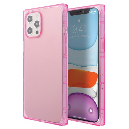 Qokey iPhone 12 Pro Max Case (6.7 2020) - Cute Clear 3D Love Heart, Wavy  Frame, Soft TPU, Shockproof, Pink for Women & Girls