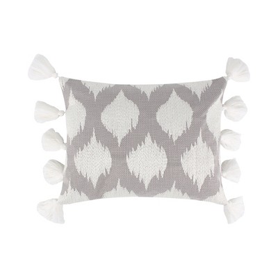 Wexford Grey Tassel Decorative Pillow - Levtex Home