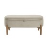 CAVINAS Modern Lift-Open Top Ottoman Bench with Cushioned Seat,Upholstered Storage Bench for Living Room - 3 of 4