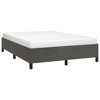 vidaXL Bed Frame Dark Gray 53.9 in.x74.8 in. Full Velvet - 3 of 4