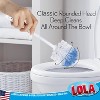 Lola Products Classic Toilet Brush, Durable Fiber Stiff Bristles, Bathroom Toilet Bowl Cleaner, Compact Size, Non-Scratch, Long-Lasting - 2 Pack - 2 of 4
