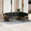 vidaXL Garden Sofa Set Grey - 2 of 4