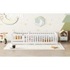 Streamdale Twin Size Bed Floor Bed with Safety Guardrails and Door for Kids, White - 3 of 4