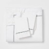 3pc Luxe Embroidered Border Duvet Cover and Sham Set - Threshold™ - 3 of 4