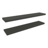 FONTOI 2PCS Wide Storage Shelf Wall Mounted, Floating Shelf, Book Shelves for Living Room Bathroom, Wall Decor, Grey, 47"*1.5"*9.8" - 4 of 4