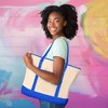 Dalix 22" Soft Canvas Tote Bag - 2 of 4