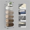 Sorbus Wall Mounted Towel Rack - Hangs Rolled Bath Towels - Metal Hanging Towel Holder - Free up Bathroom Space - 3 of 4