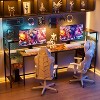 NicBex Multi-Function Computer Desk with LED Lights&Power Outlets,Modern Writing Table Home Game Desk,Workstation for Study&Office - 4 of 4