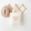 City Creek Prints Summer Vibes Triangle Canvas Tote Bag - 15x16 - Natural - 2 of 2