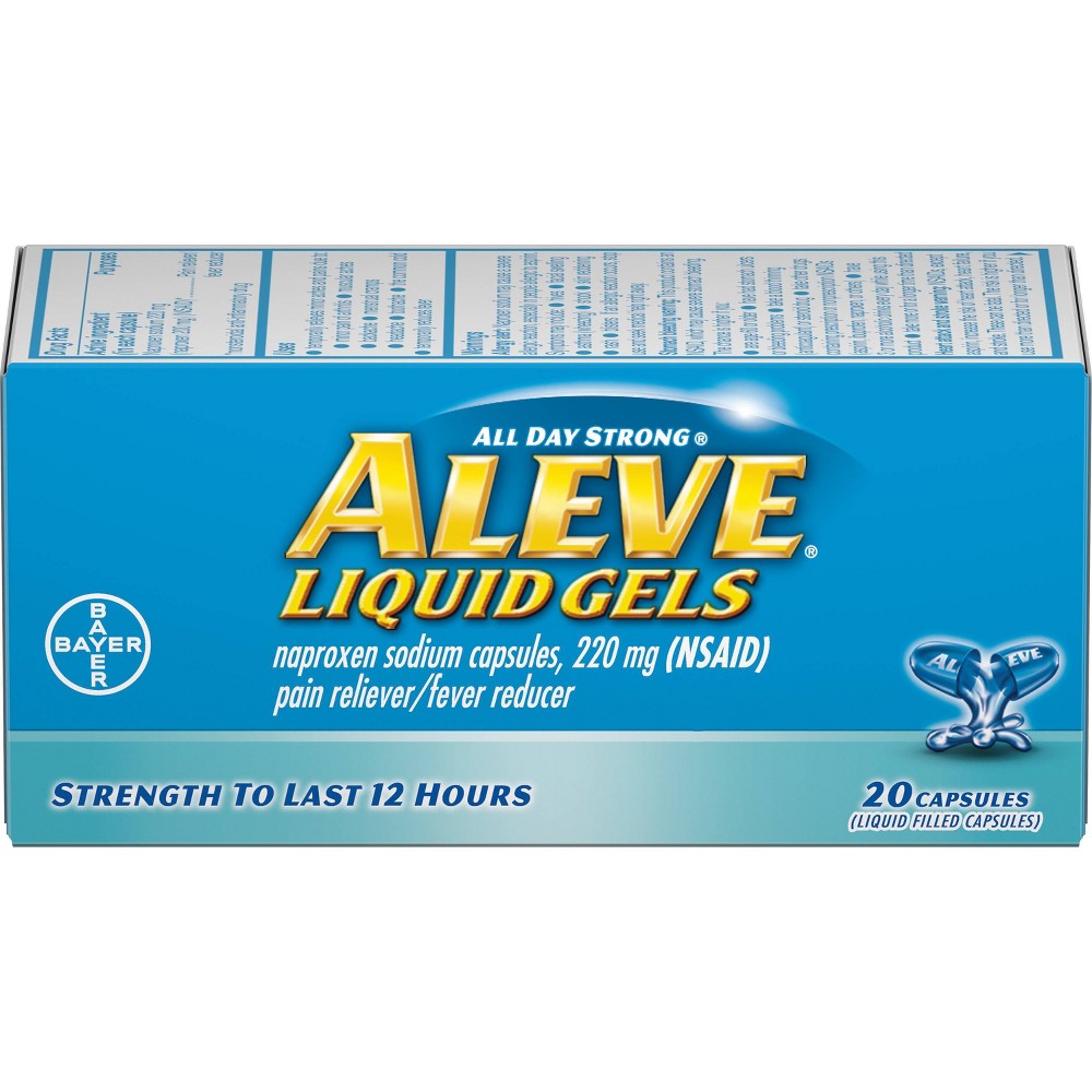 UPC 325866528131 product image for Aleve Pain Reliever/Fever Reducer Liquid Gels - Naproxen Sodium (NSAID) - 20ct | upcitemdb.com