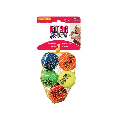 Kong Squeakair Tennis Ball Dog Toy Xs 5ct Target