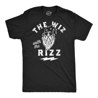 Mens Funny T Shirts The Wiz With The charm Sarcastic Wizard Graphic Novelty Tee For Men - Crazy Dog Men's T Shirt