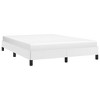vidaXL Queen Size Bed Frame - Modern Design, White Faux Leather, Comfortable and Durable with Strong Leg Support and Plywood Slats - 2 of 4