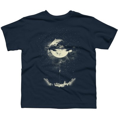 Boy's Design By Humans MOON CLIMBING By lostomatos T-Shirt