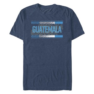 Men's Lost Gods Guatemala Color Stripe  T-Shirt - Navy Blue Heather - Medium - 1 of 4