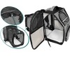 PetAmi Expandable Pet Backpack Carrier for Dog Cat, Airline Approved Travel Hiking Carrying Small Medium Puppy Kitten Extended Back Pack - 4 of 4