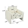 Christopher Knight Home Willis Modern Boucle Upholstered Accent Chair with Round Arm - 3 of 4